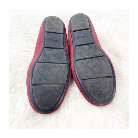 Vionic Red Suede Loafers - Picture 11 of 11